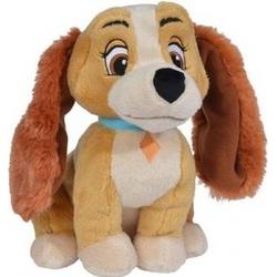 Pluche   Lady hond knuffel 24 cm speelgoed - Lady en de Vagebond - Cocker spaniel honden cartoon knuffels - Speelgoed voor kinderen