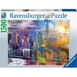   puzzel NY Skyline dag en nacht - Legpuzzel - 150 stukjes