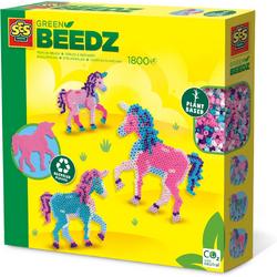   - Green Beedz -   set unicorn - gemaakt van recyclede materialen - PVC vrij - 1200 strijkkralen met legbord