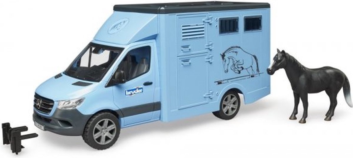   MB Sprinter Dieren Transport Blauw Met Paard