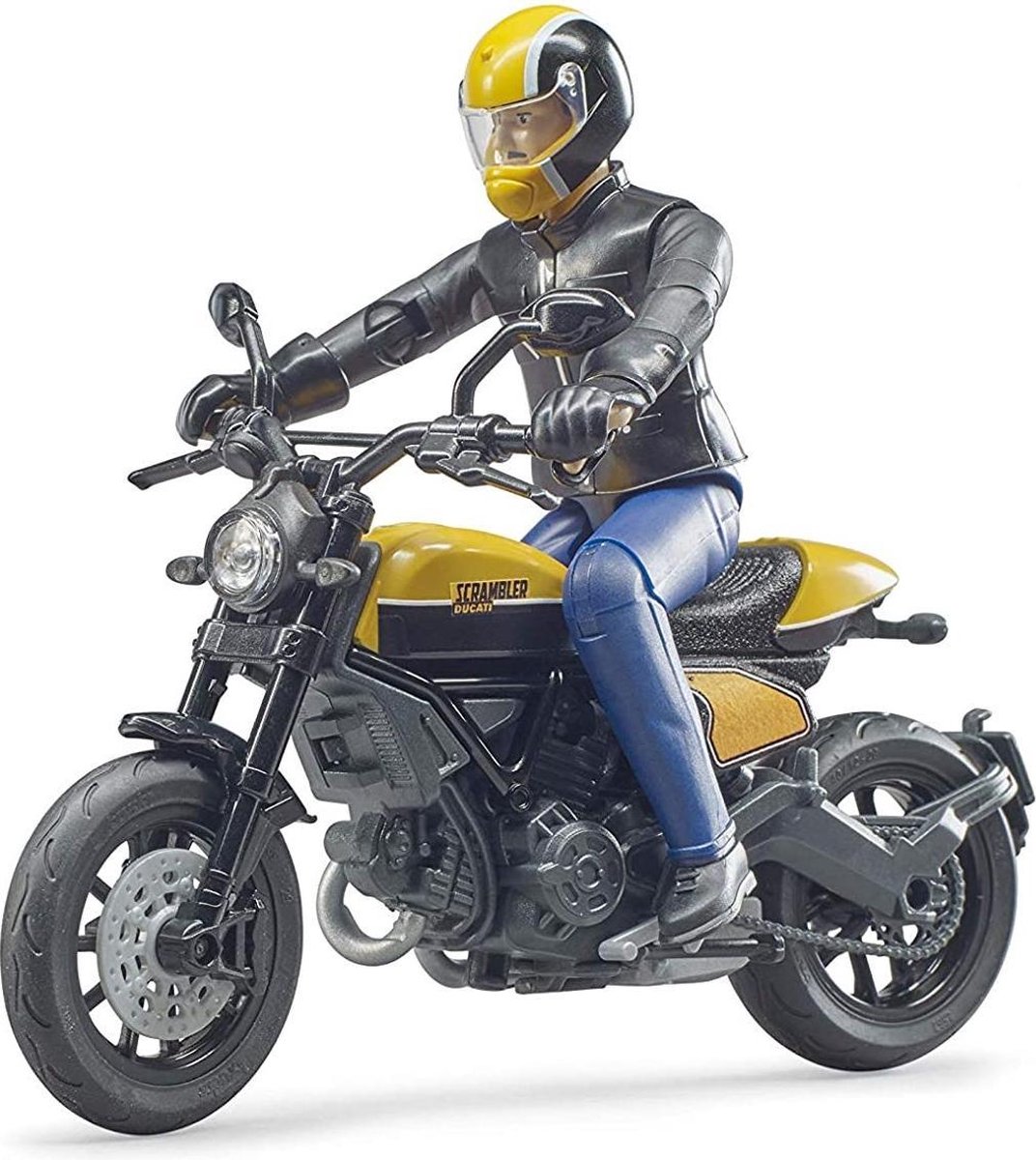   Motor Scramble Ducati Full Throttle met motorrijder - 63053
