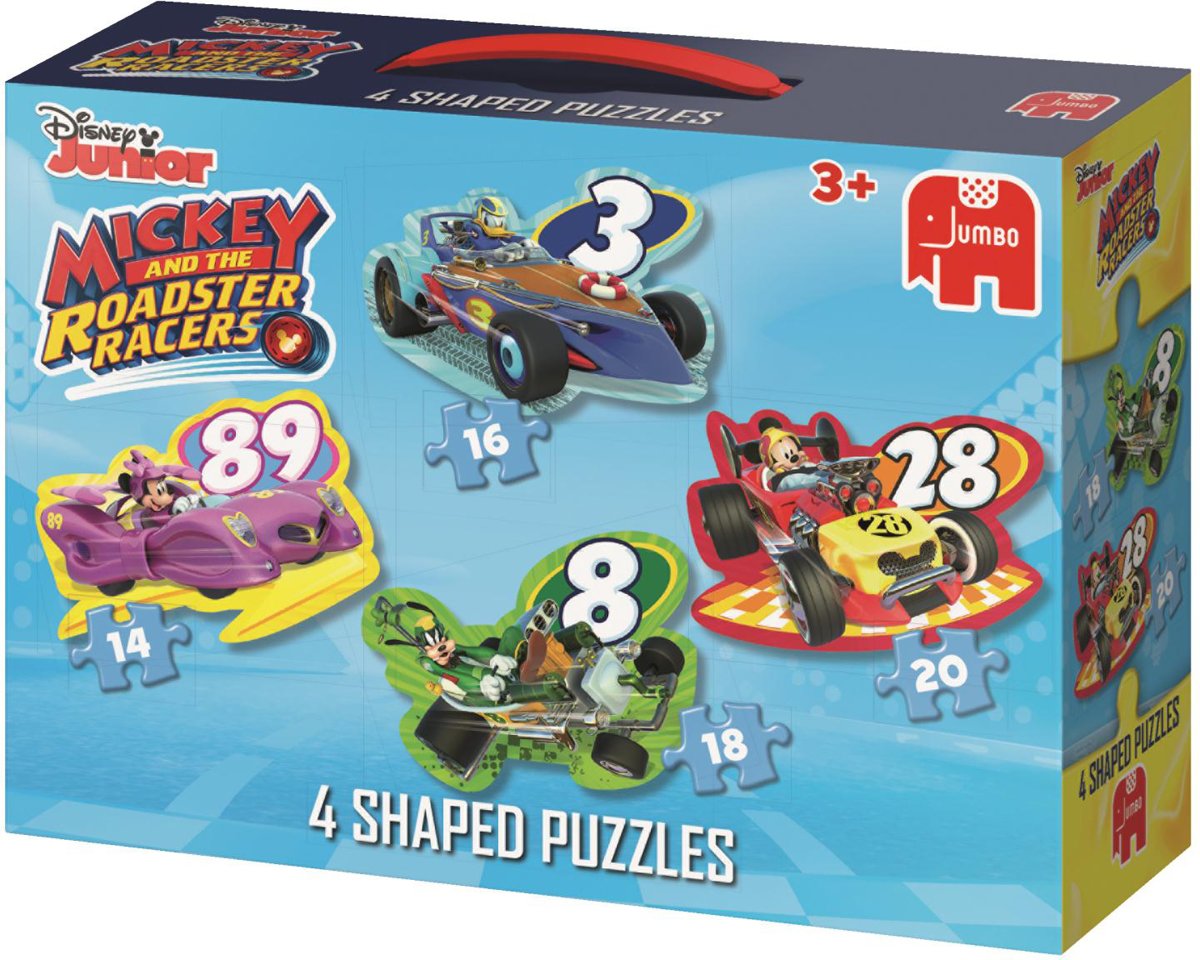 Mickey Mouse Roadster Racers 4in1 Vormpuzzel