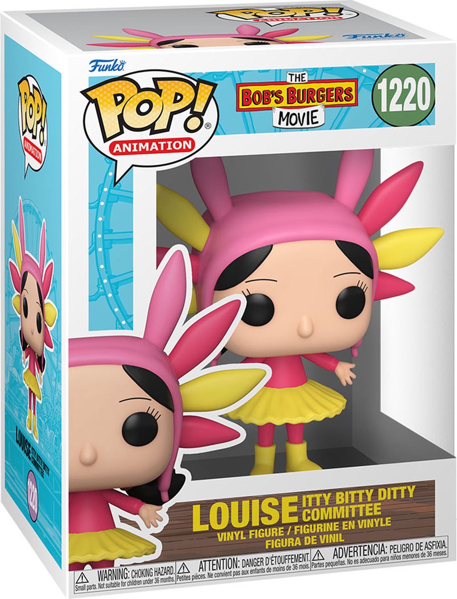 The Bobs Burgers Movie POP! Pride Vinyl Figure Louise Itty Bitty Ditty Committee 9 cm