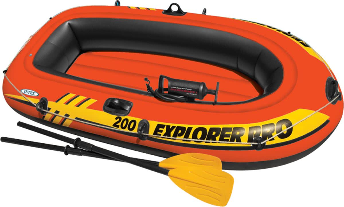   Explorer Pro 200 Opblaasboot - Inclusief peddels en pomp