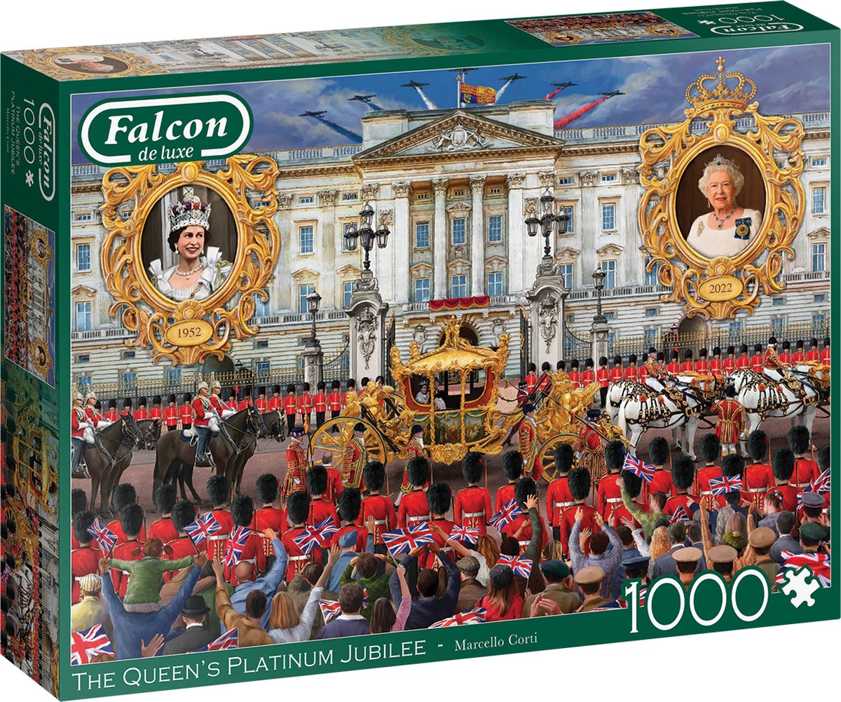 Falcon puzzel The Queens Platinum Jubilee - Legpuzzel - 1000 stukjes
