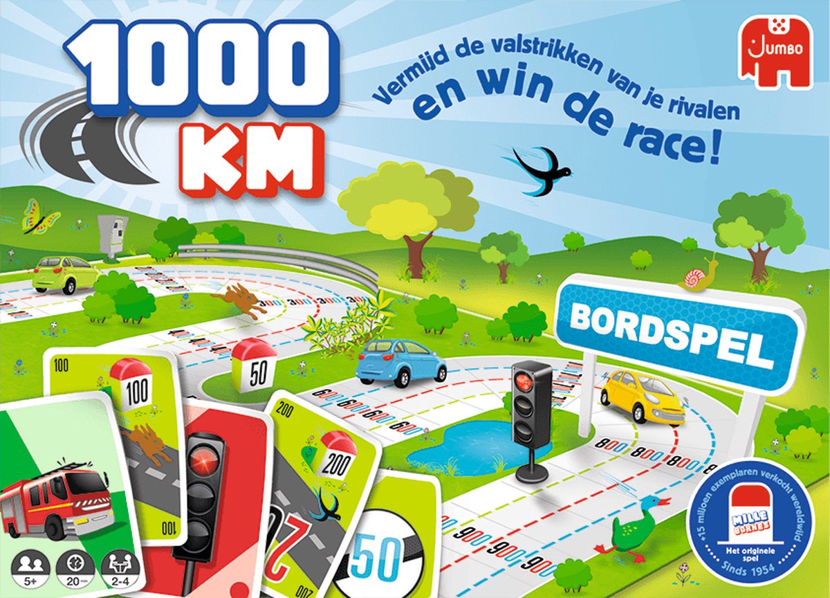   1000KM - Bordspel - Familiespel - Gezelschapsspel voor kinderen