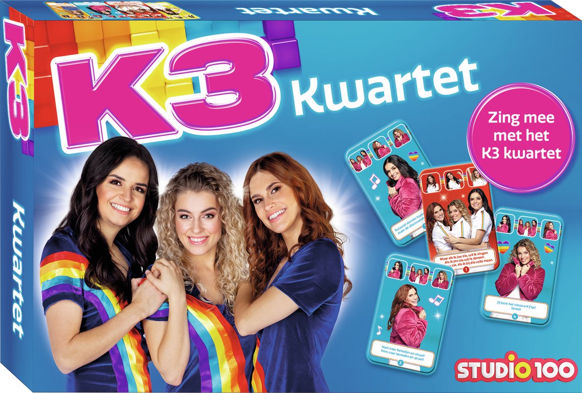 K3 kwartet - speelgoed - 36 kaarten