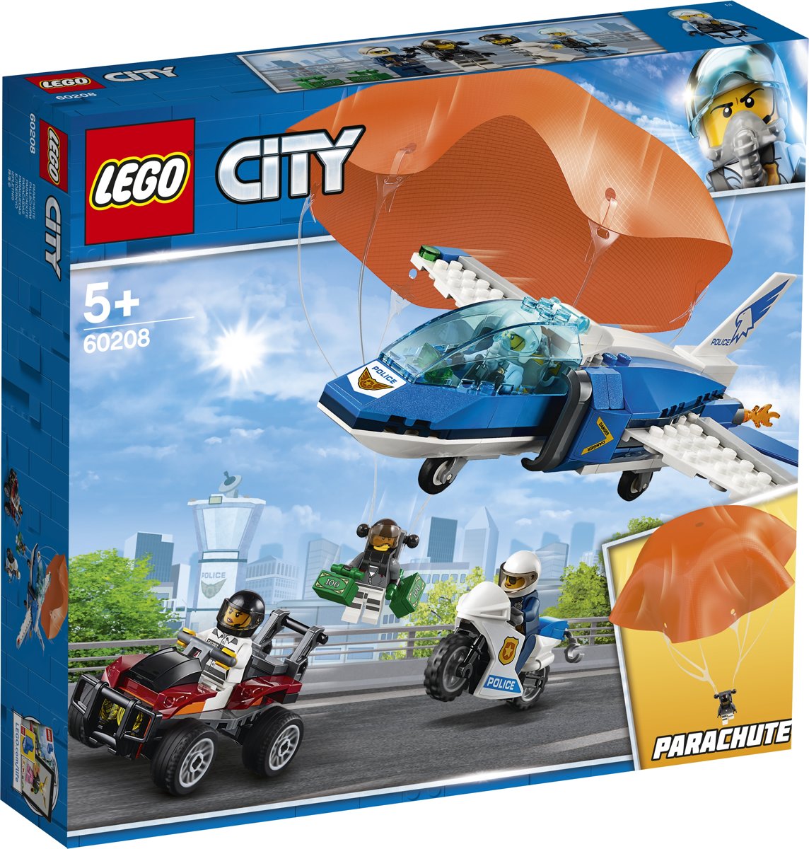 LEGO City Luchtpolitie Parachute-arrestatie - 60208
