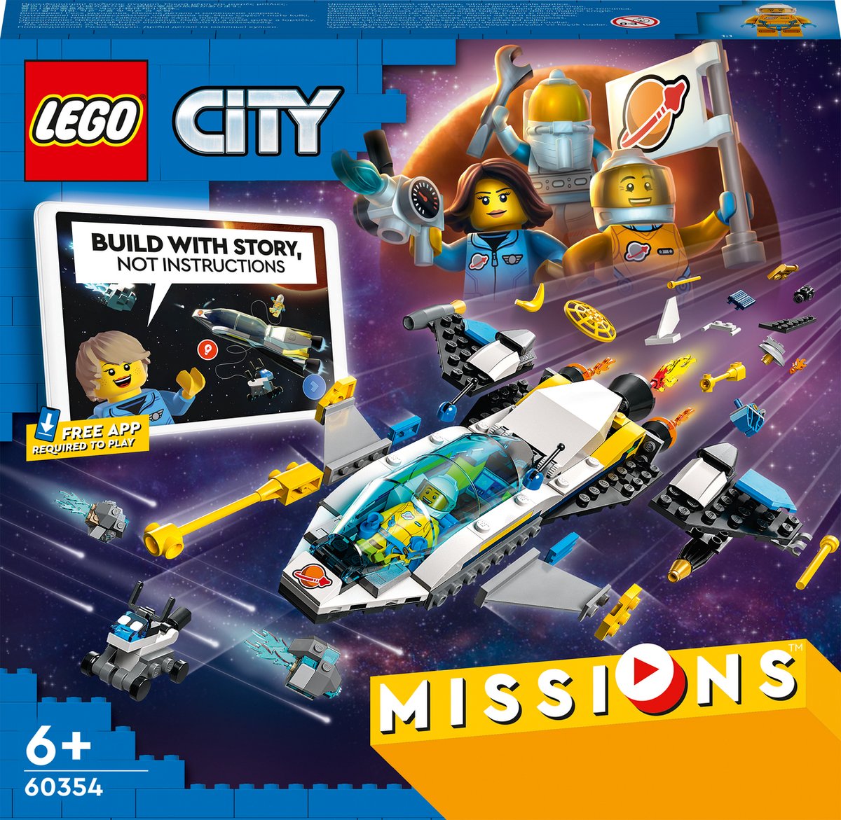 LEGO City Missies Ruimteschip voor verkenningsmissies op Mars - 60354
