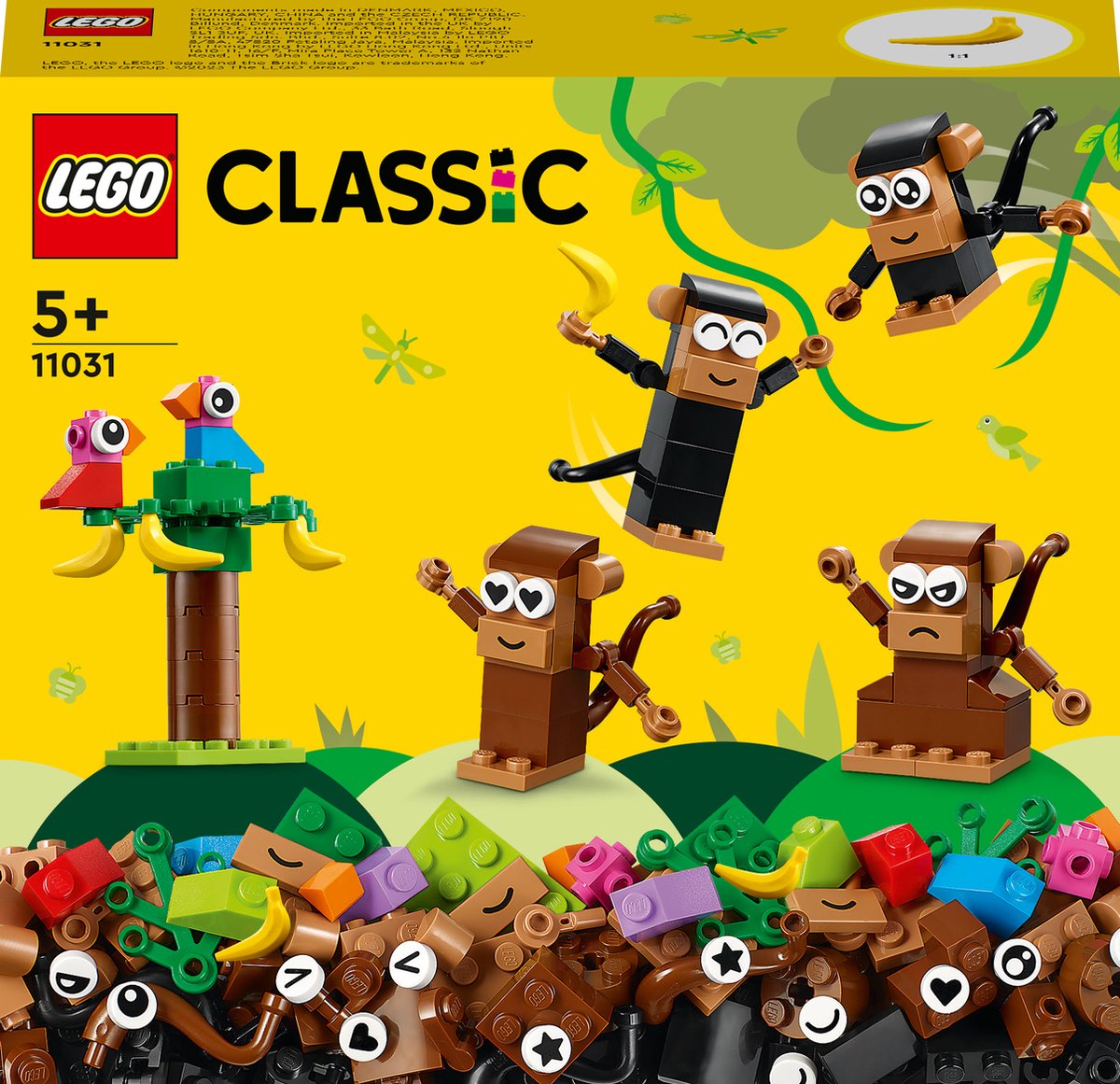 LEGO Classic 11031 Creatief spelen met apen Speelgoed Set