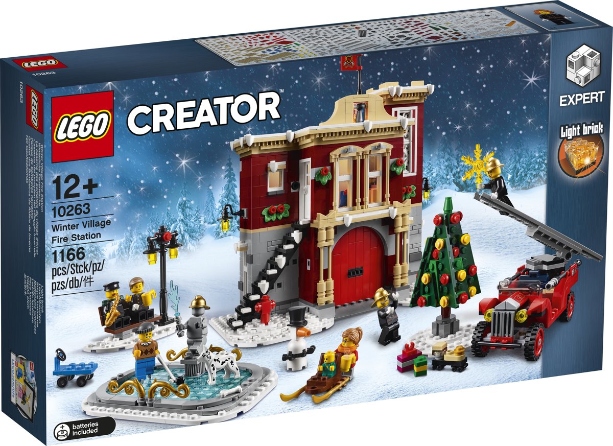 LEGO Creator Expert Brandweerkazerne in winterdorp - 10263