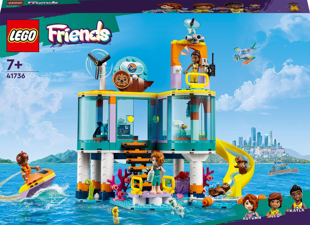 LEGO Friends Reddingscentrum op zee Dieren Speelgoed Set - 41736