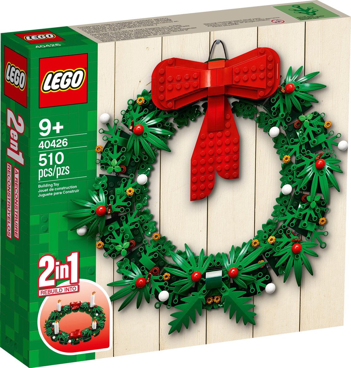 LEGO Kerstkrans 2-in-1