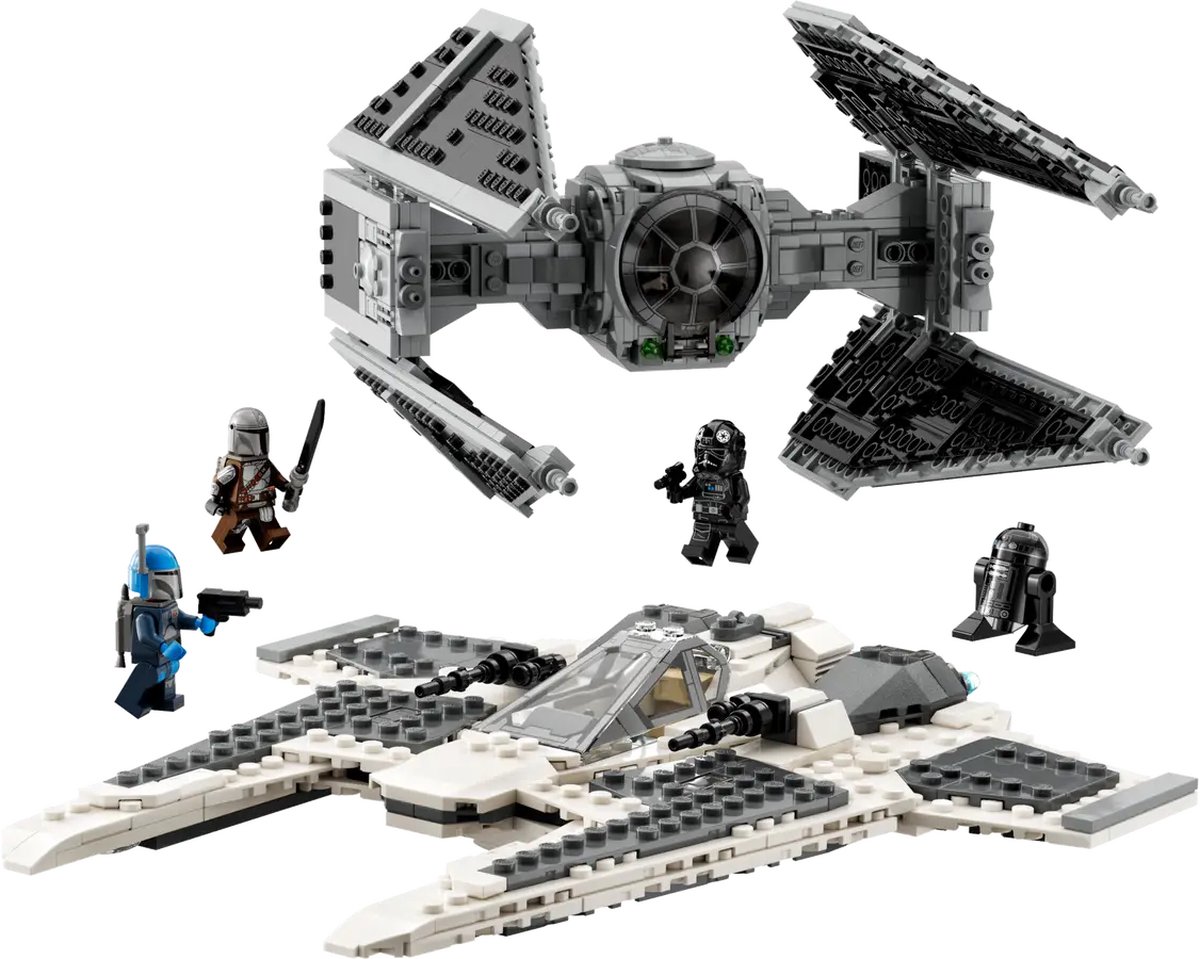 LEGO Star Wars Mandalorian Fang Fighter vs. TIE Interceptor Set - 75348