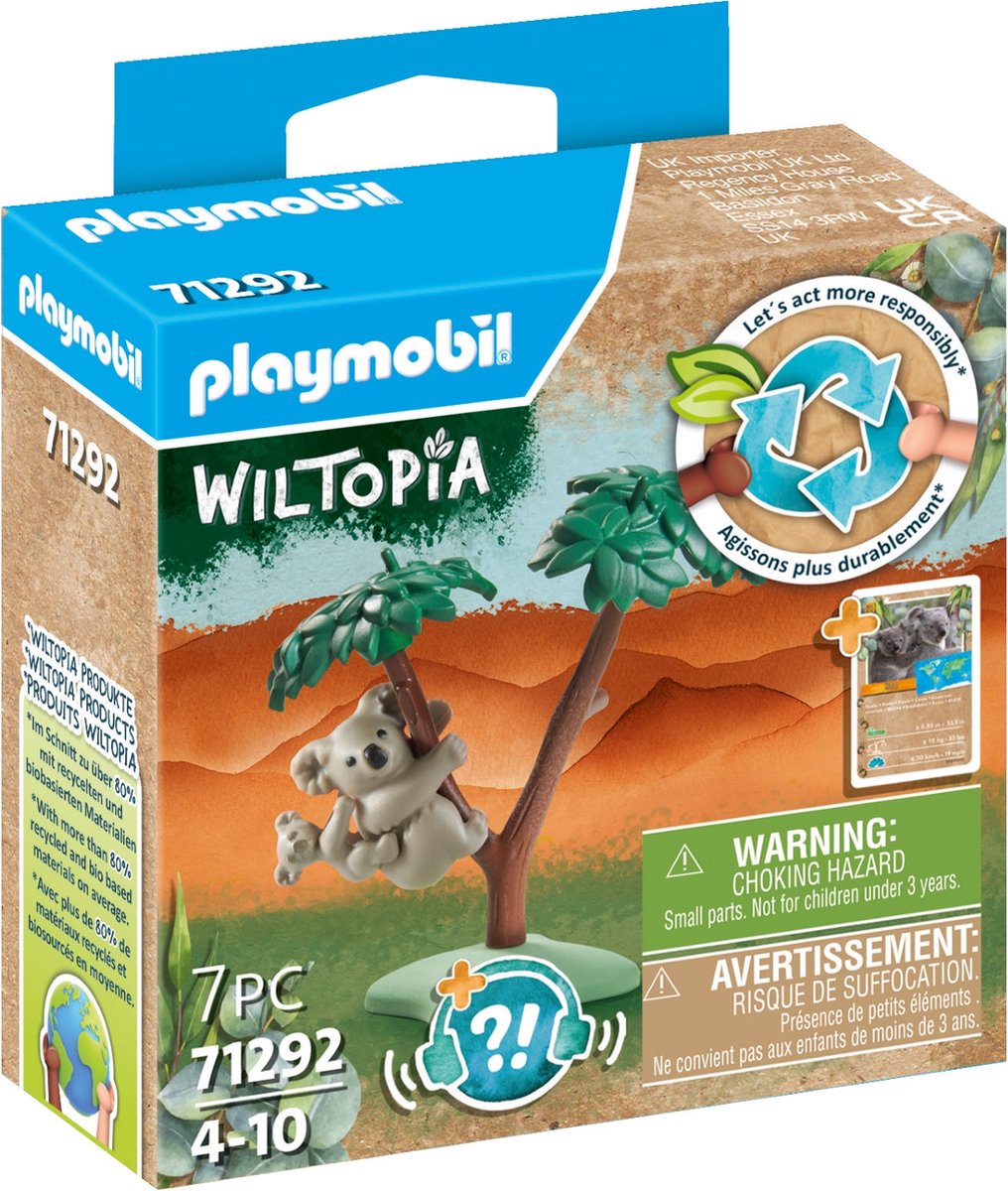 PLAYMOBL Wiltopia Koala met welp - 71292