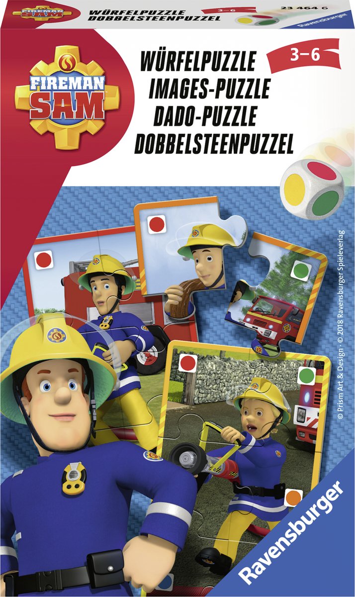   Brandweerman Sam Dobbelsteenpuzzel- pocketspel