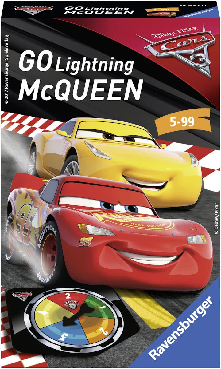   Geef gas, McQueen - Disney Cars 3 - pocketspel