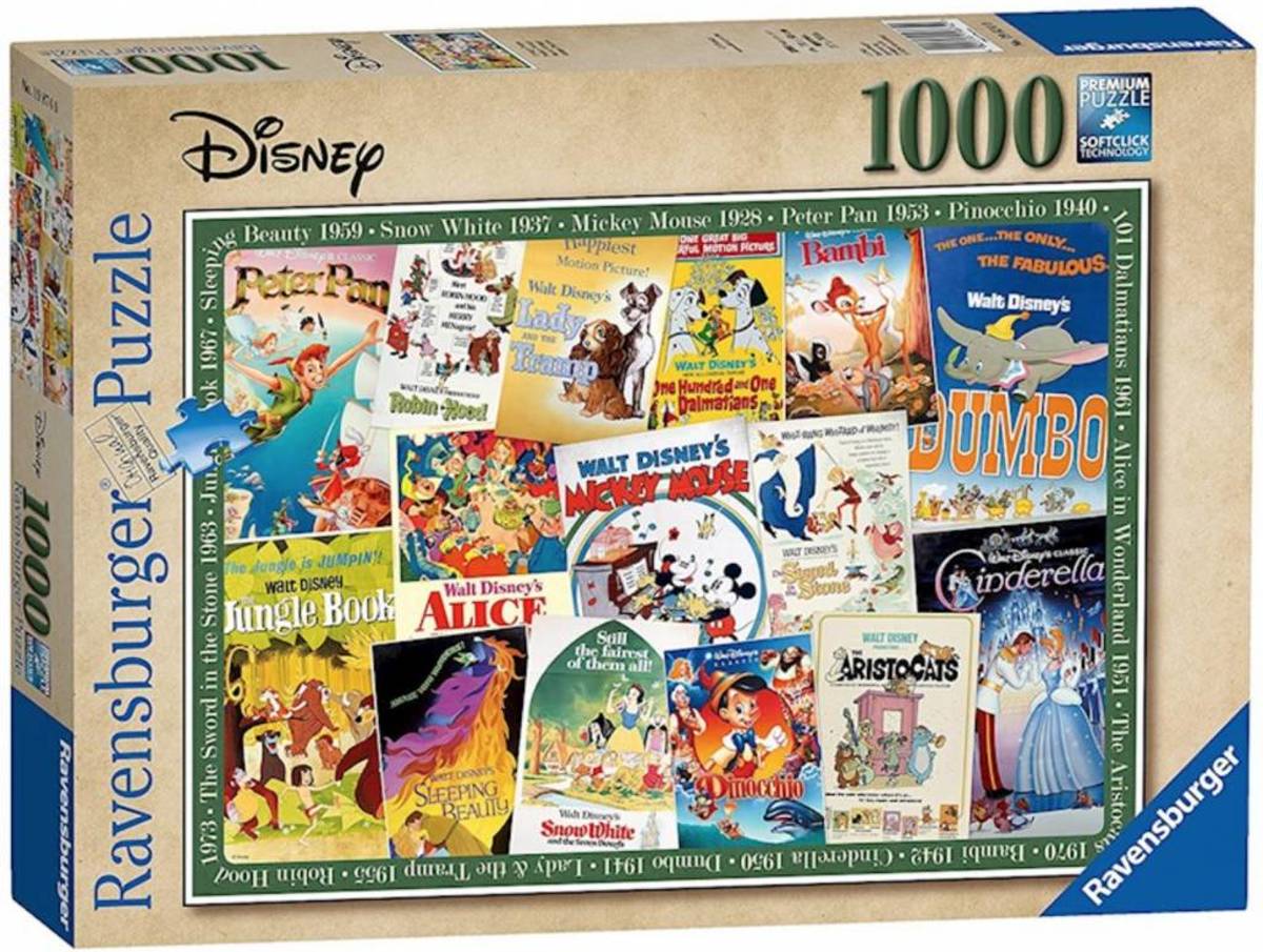   legpuzzel Disney Vintage Movie Posters 1000 stukjes