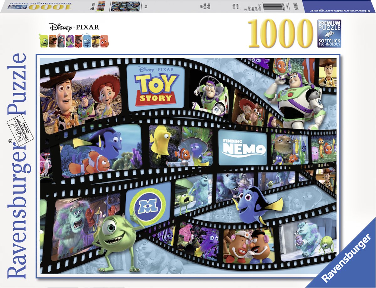  puzzel Disney Pixar Movie Reel - Legpuzzel - 1000 stukjes