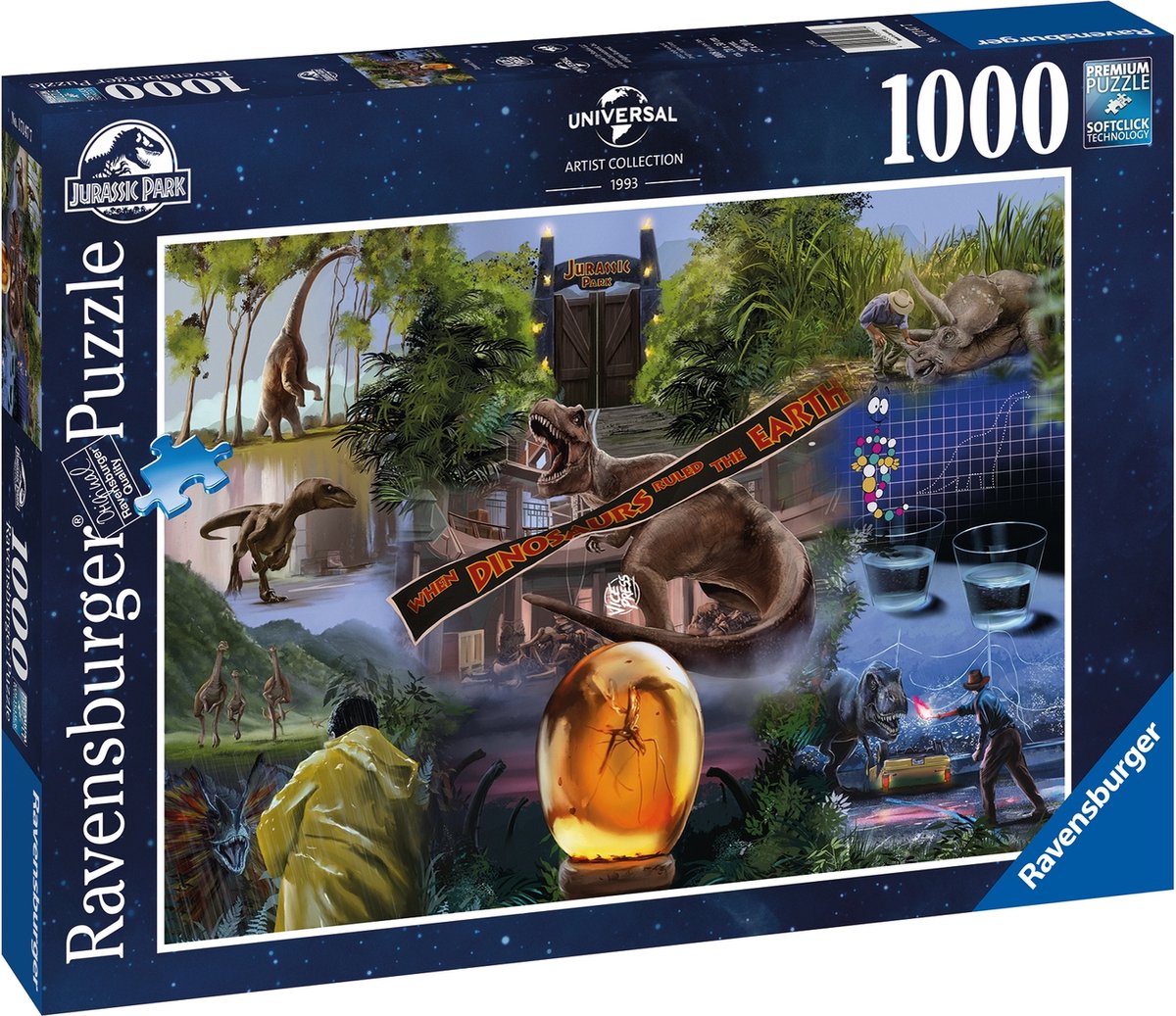  puzzel Jurassic Park - Legpuzzel - 1000 stukjes