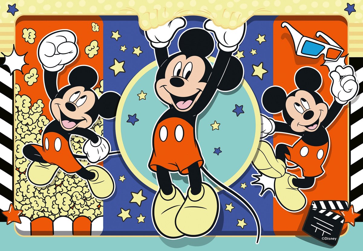   puzzel Mickey Mouse - 2x24 stukjes - Kinderpuzzel