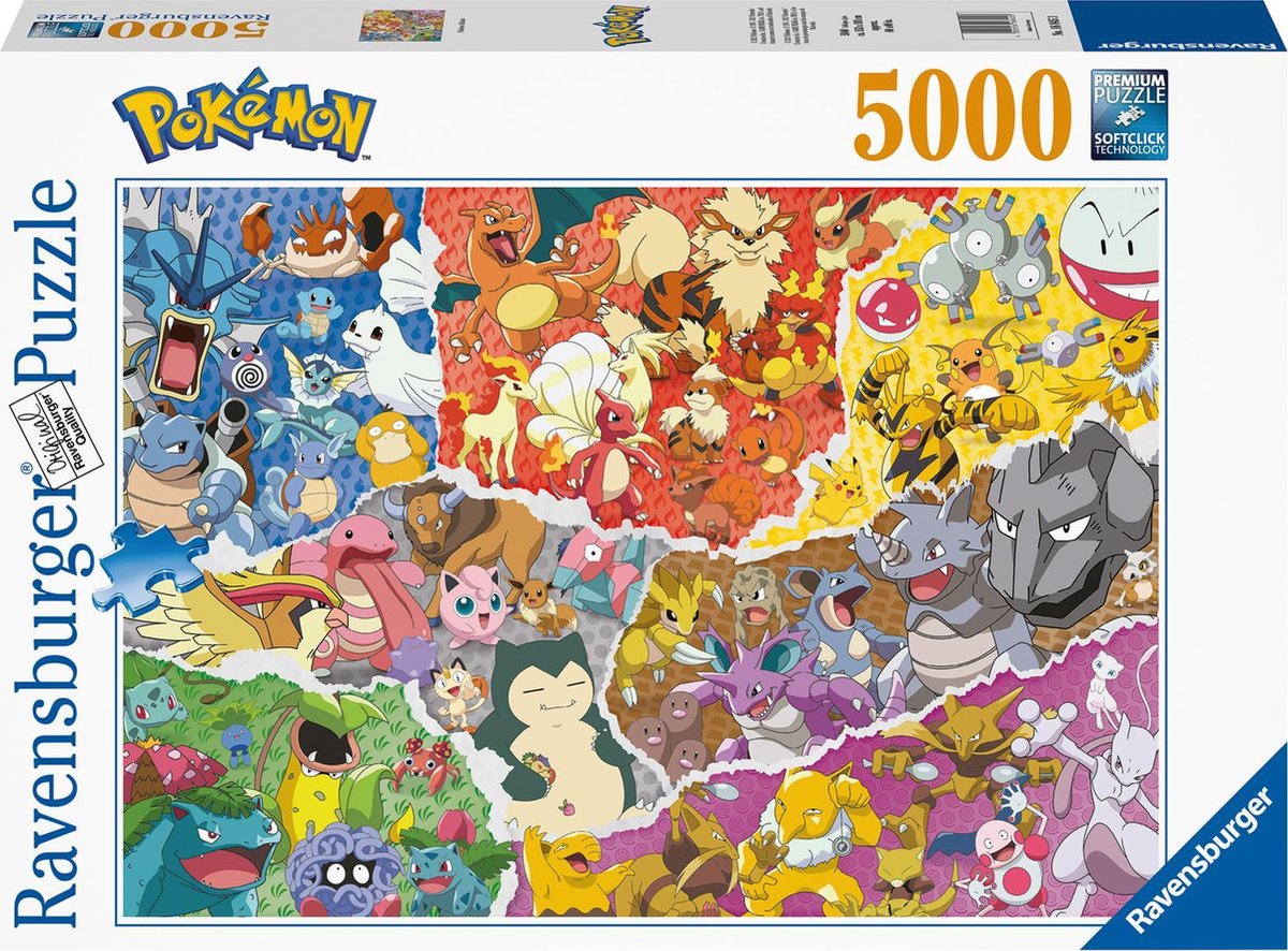   puzzel Pokémon  - Legpuzzel - 5000 stukjes