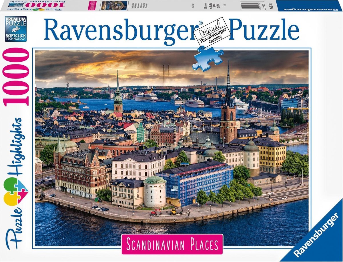   puzzel Scandinavian Places Stockholm, Zweden - Legpuzzel - 1000 stukjes Scandinavian Places