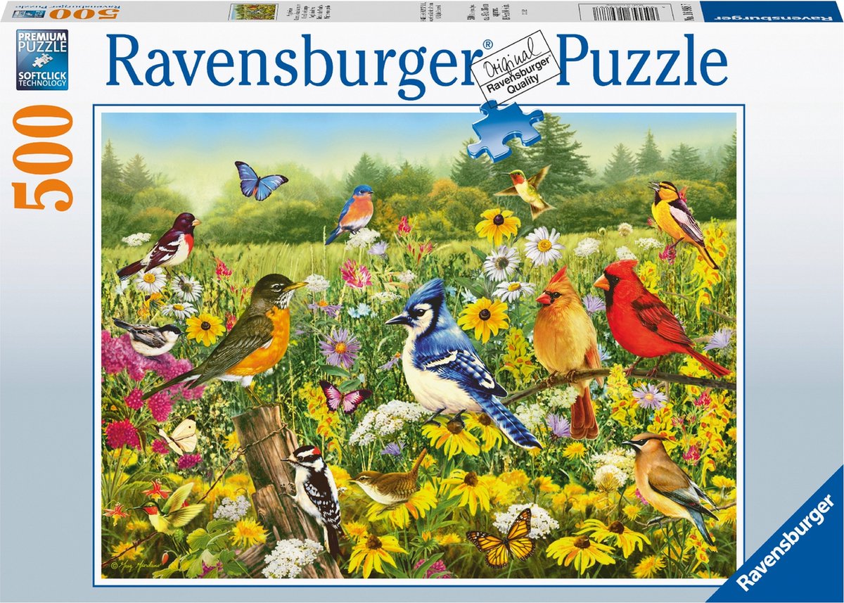   puzzel Vogels in de Wei - Legpuzzel - 500 stukjes