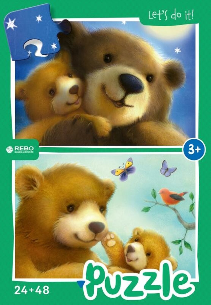   legpuzzel 24 + 48 stukjes - Bear family