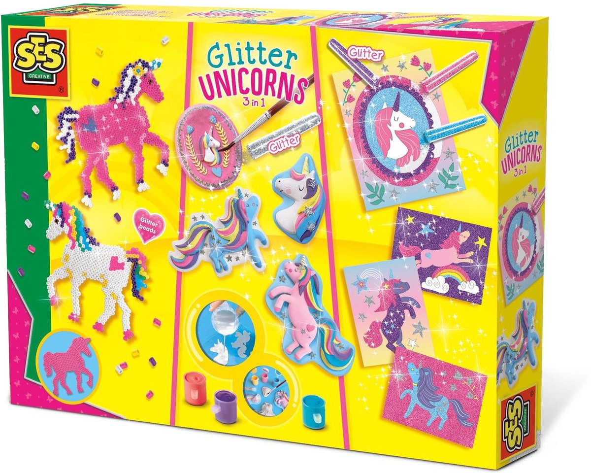 Glitter unicorns 3 in 1
