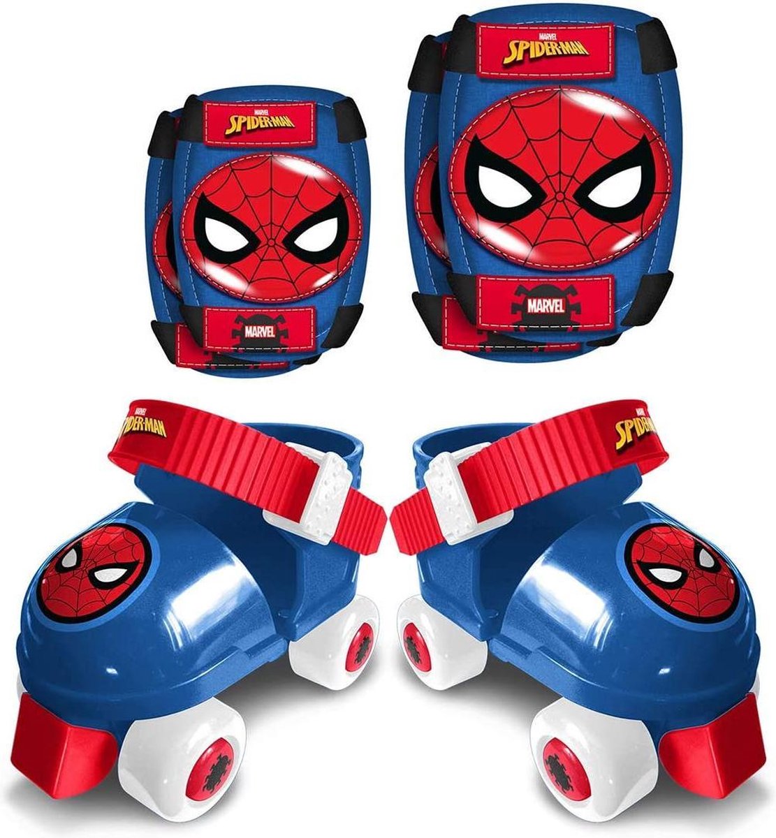   Rolschaatsset Marvel Spider-man Junior Blauw/rood Mt 23-27
