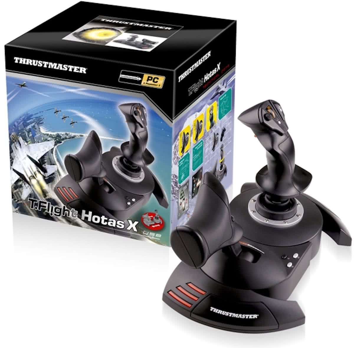   T-Flight Hotas   & Gaz Throttle Zwart PC + PS3