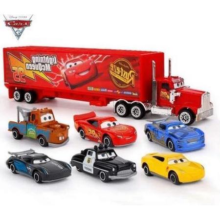 Disney Cars - Cadeau set - Pixar Cars 3 - Lightning - Jackson Storm Mack Truck Jongens Speelgoed -