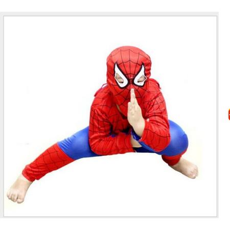 Vriendelijkheid zich zorgen maken Vooraf WiseGoods - Spiderman Pak - Verkleed Pak Jongens - Verkleedkleding -  Kinderkostuum - 5-6 jaar - 110-116 - Rood / Blauw - 8720167803505