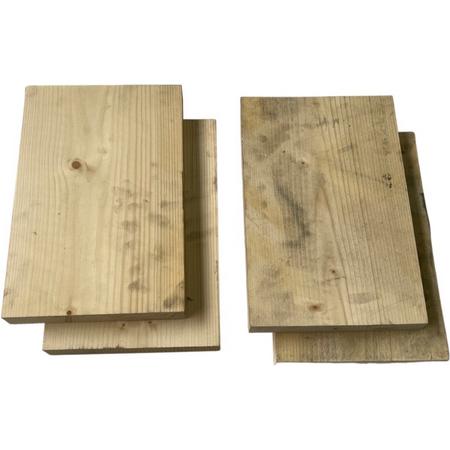 Zaagfabriek - hout- hobby hout - vuren planken - houten planken- 4 stuks - 7428473366608