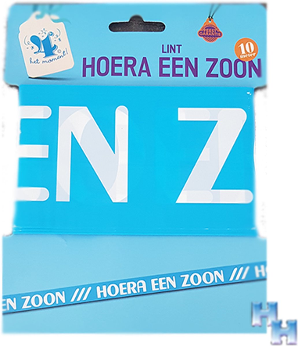 Hoera een zoon - Afzetlint - 10 meter