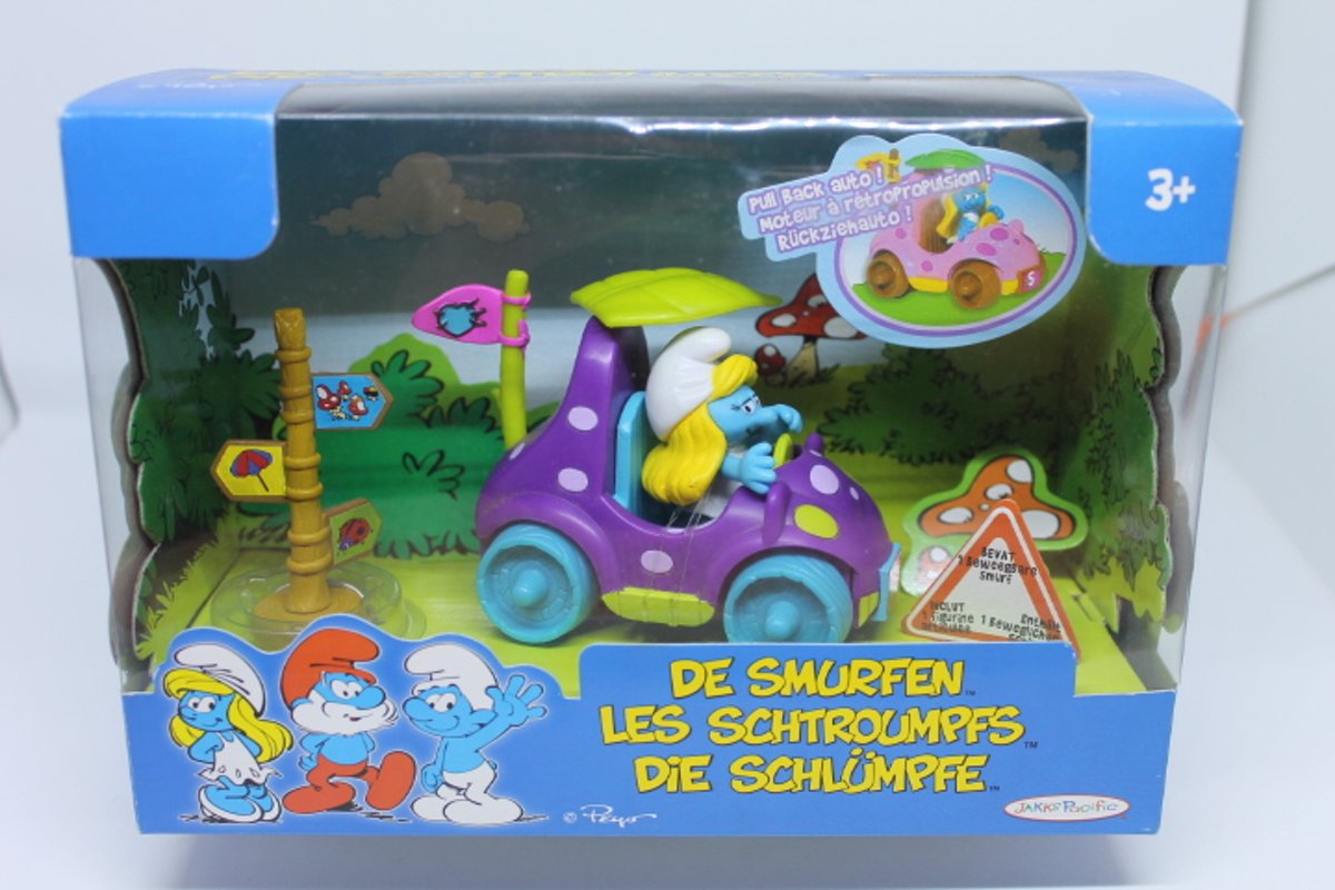 pull back car De Smurfen Smurfin