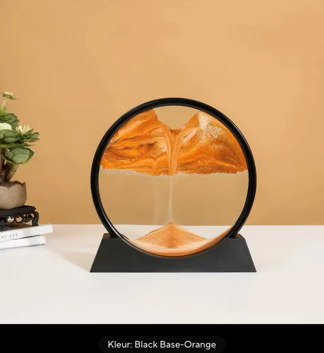 3d Zandlandschap Bewegend Zand Kunst Foto Drijfzand Ambacht Rond Glas Diepzee Vloeibare   Stromend Zand Schilderij Home Decor Cadeau