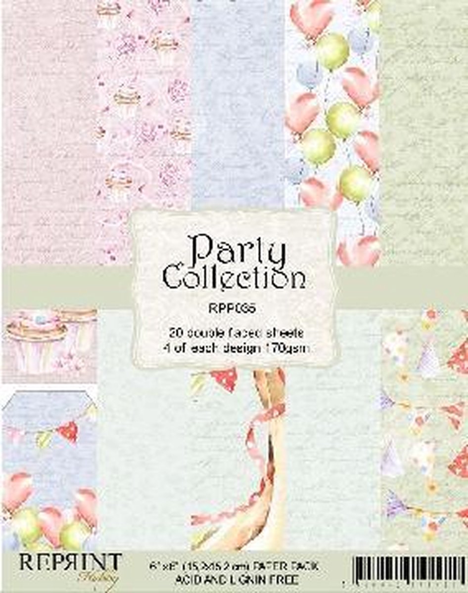 RPP035 Paperpacks 6x6 Party Collection 20 pcs/pack