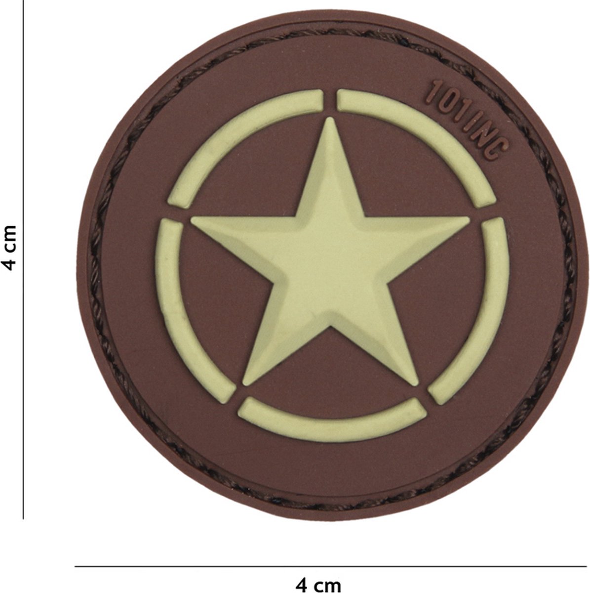 101 Inc Embleem 3D Pvc Allied Star Bruin  18045