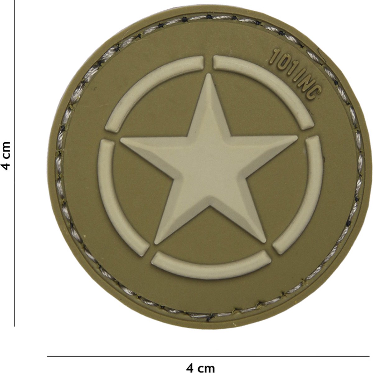 101 Inc Embleem 3D Pvc Allied Star Groen  18046