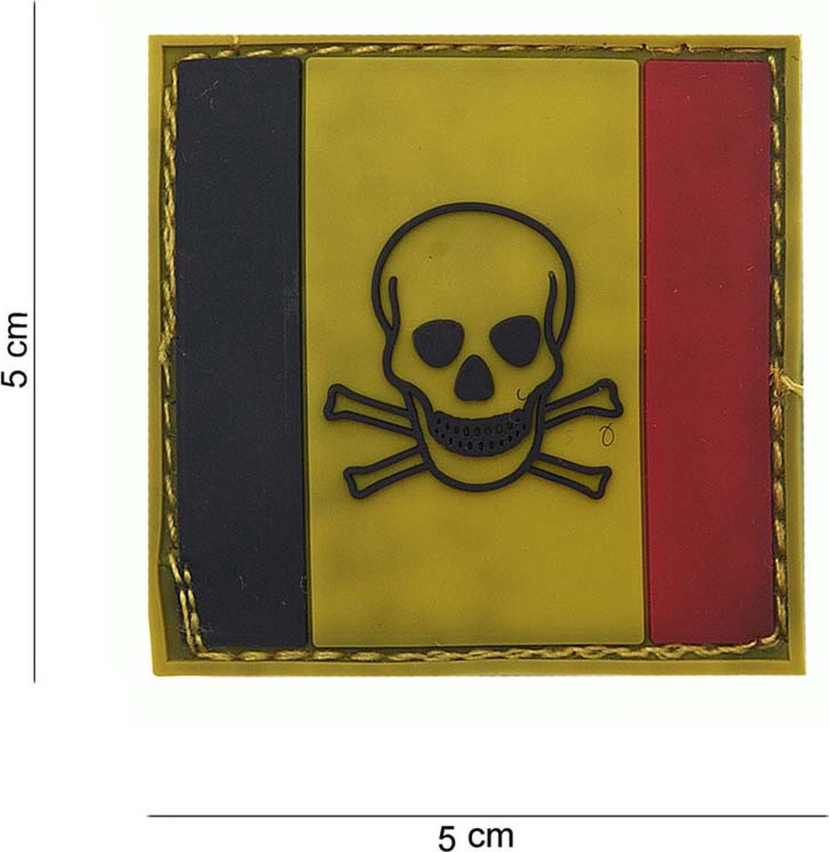 101 Inc Embleem 3D Pvc Belgie Skull And Bones  13052