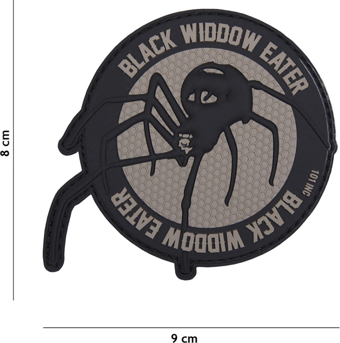 101 Inc Embleem 3D Pvc Black Widdow Eater Grijs  16031