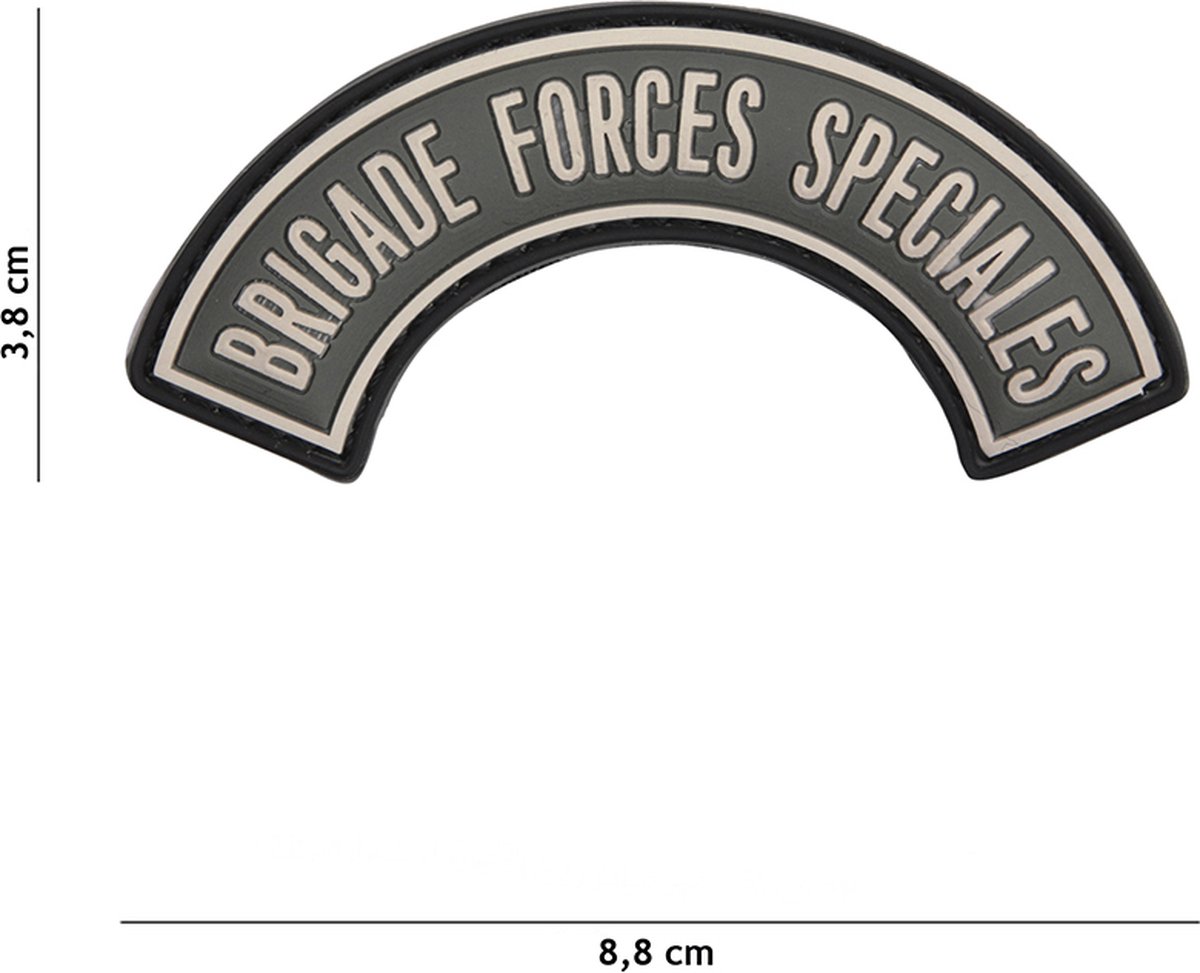 101 Inc Embleem 3D Pvc Brigade Forces Speciales Grijs  9031