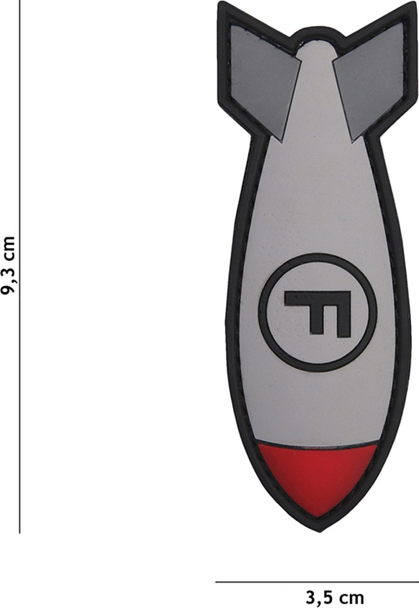 101 Inc Embleem 3D Pvc F. Bom Wit  11117