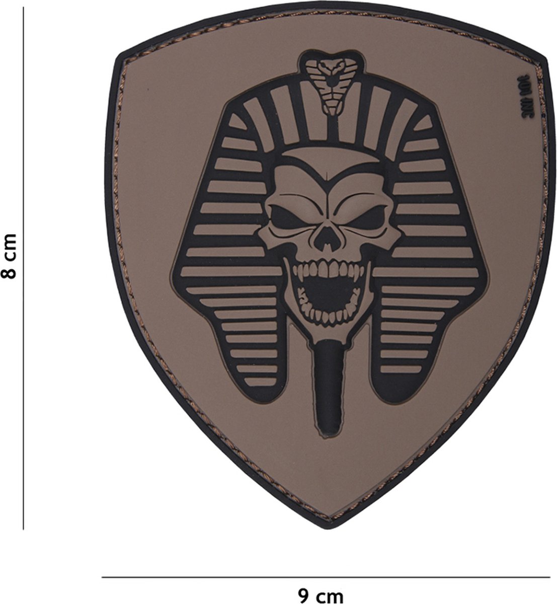 101 Inc Embleem 3D Pvc Farao Skull Grijs  19008