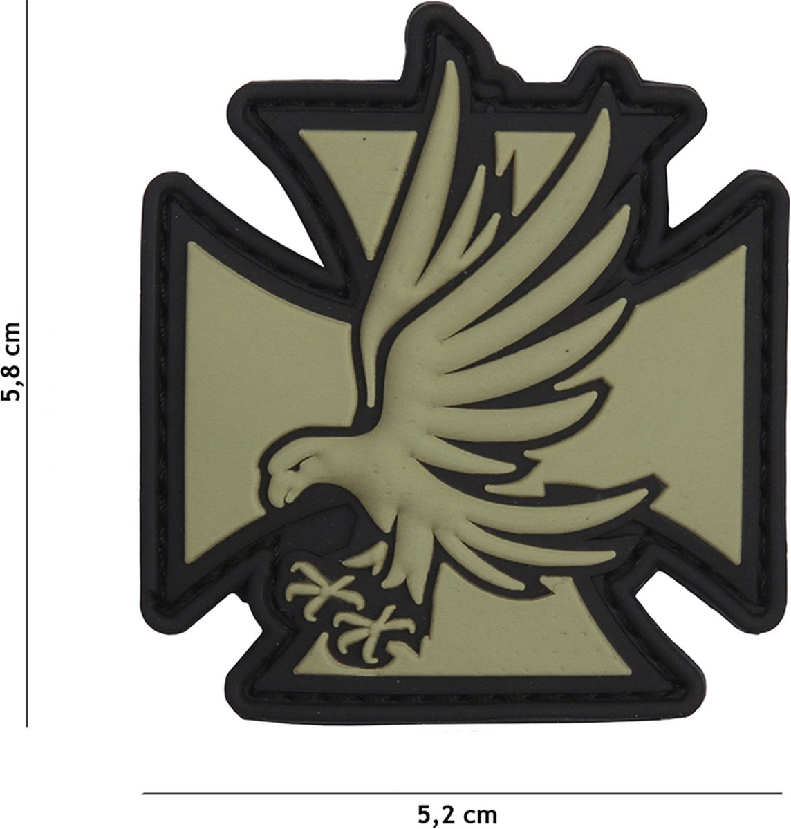 101 Inc Embleem 3D Pvc Iron Eagle Groen  9021