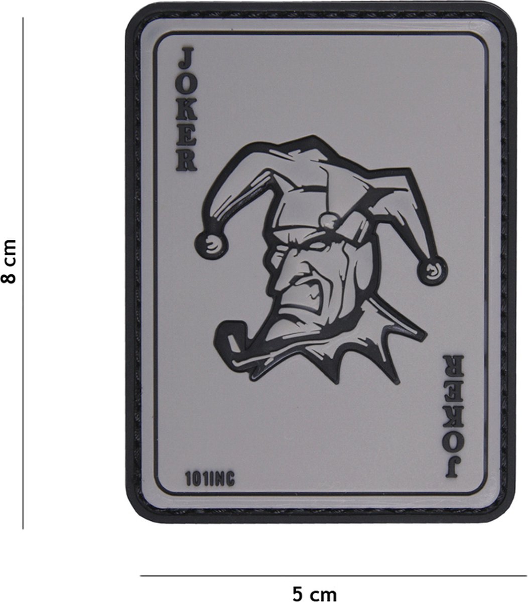 101 Inc Embleem 3D Pvc Joker Grijs  18085