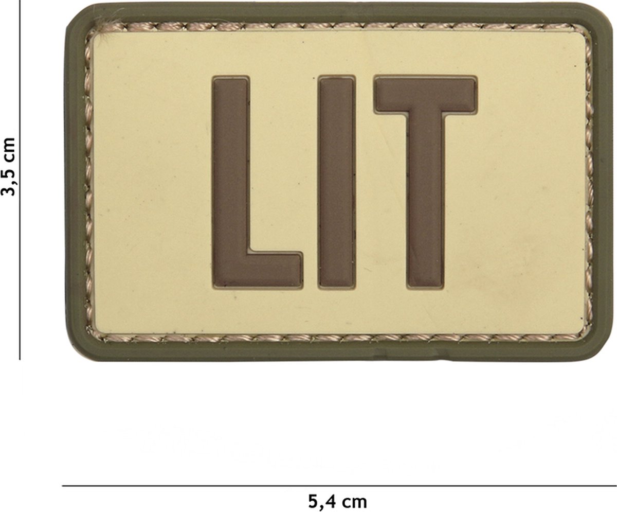 101 Inc Embleem 3D Pvc Lit Coyote  11135