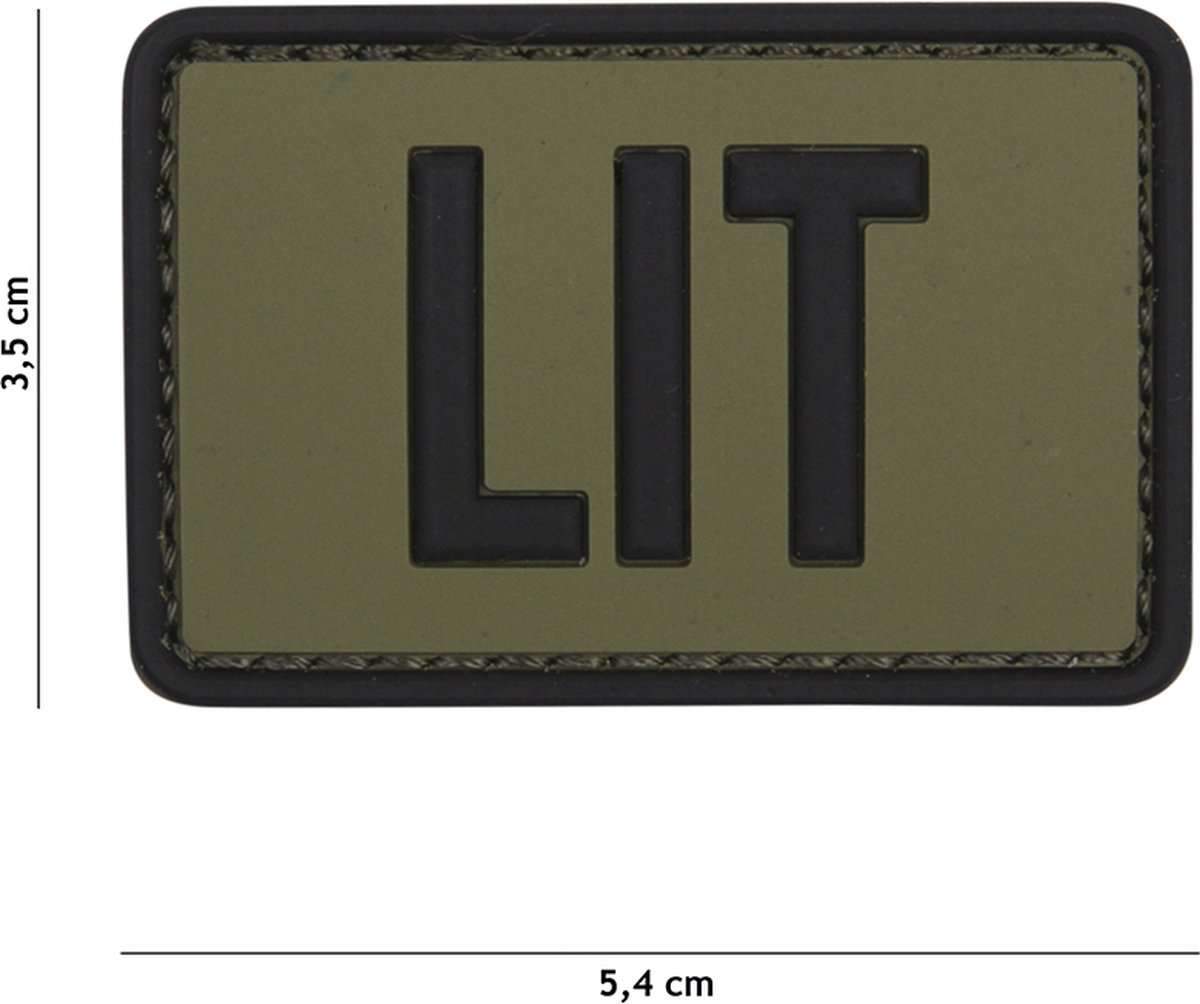 101 Inc Embleem 3D Pvc Lit Groen  11137